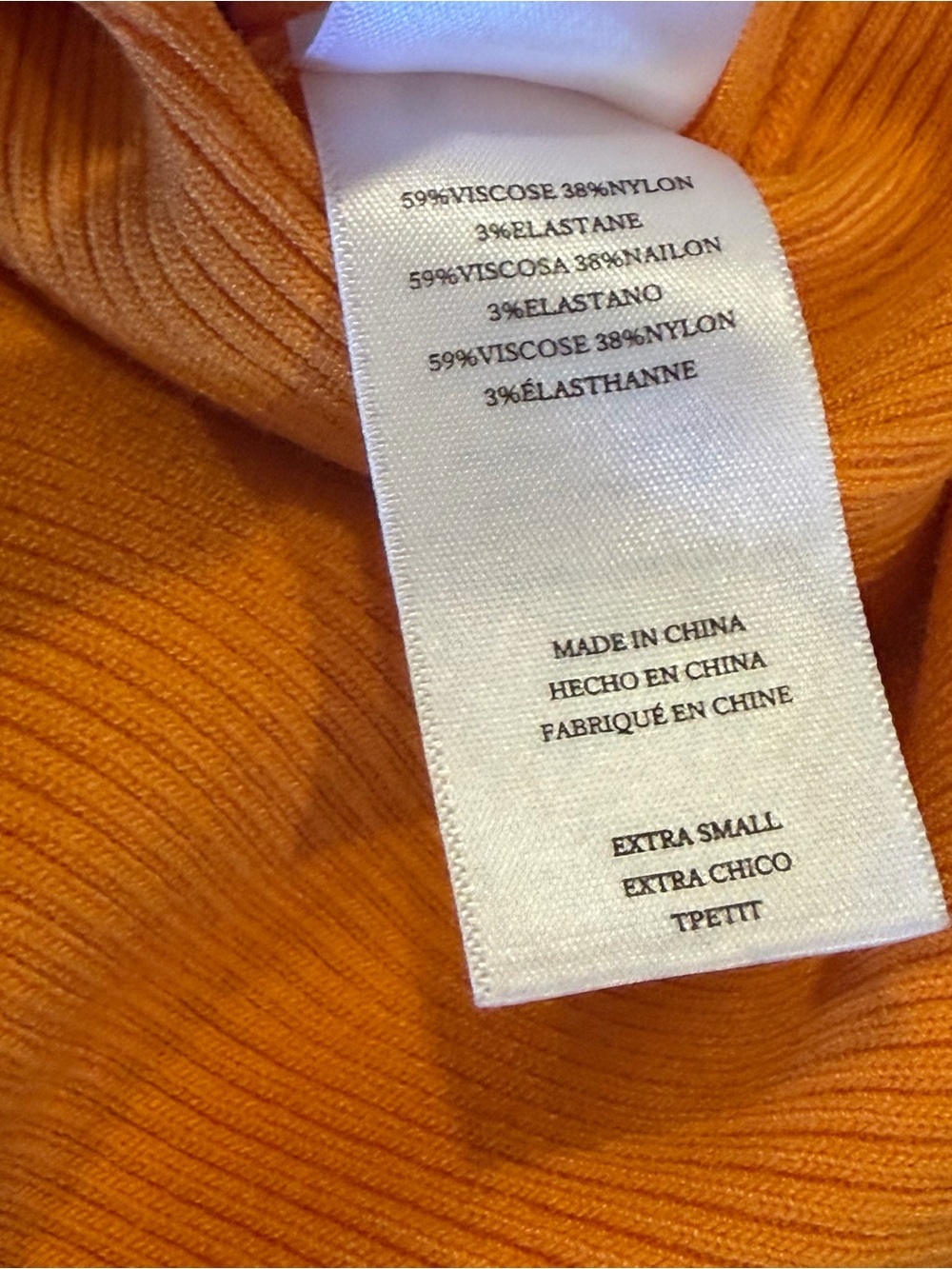 Rails SYD Marigold Ribbed Stretch Sleeveless Midi-Length Dress Orange Sz XS - Picture 9 of 10